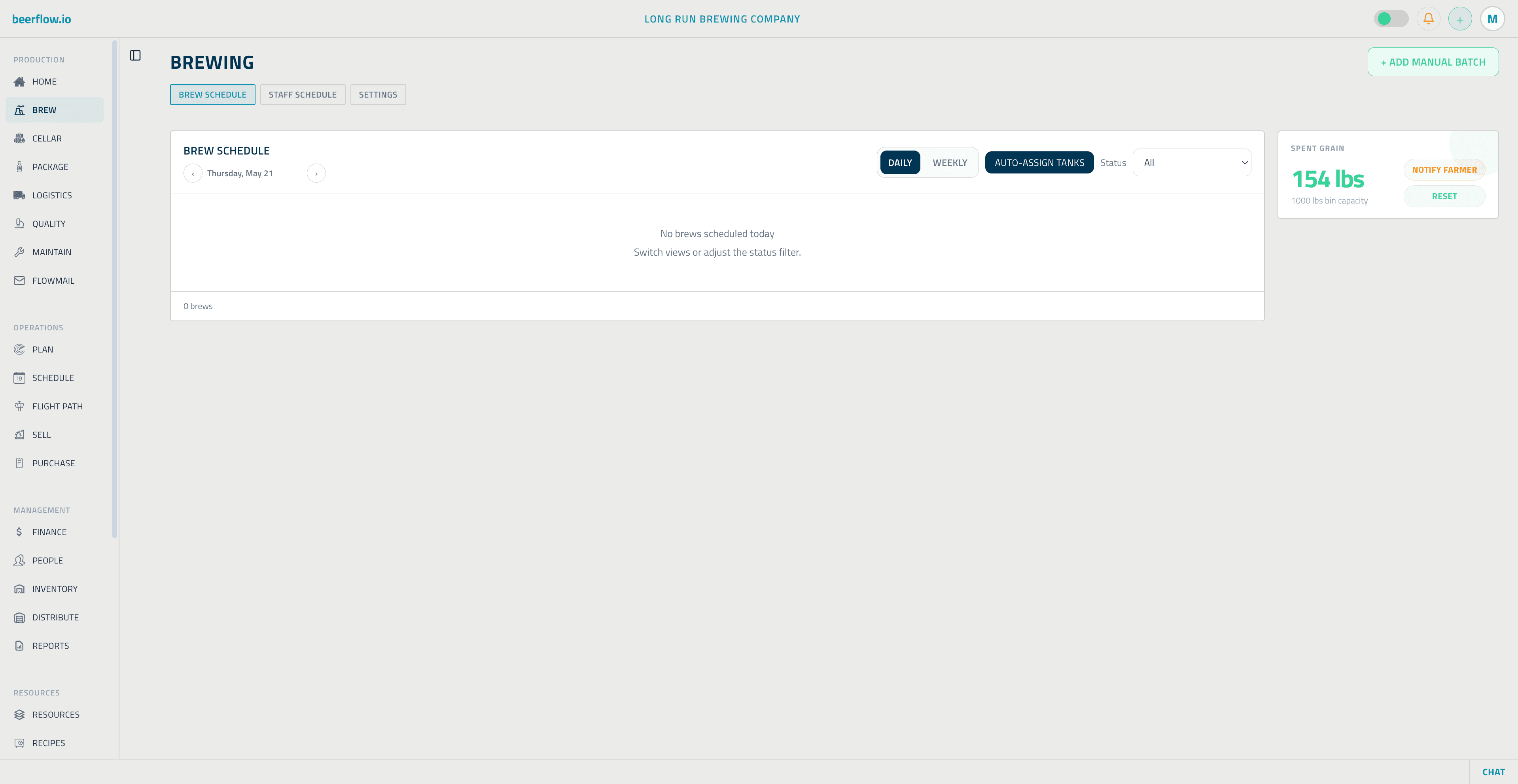 beerflow.io brew schedule